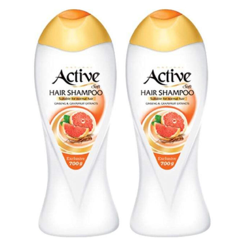 شامپو مو اکتیو مدل Extract حجم 400 میلی لیتر بسته 2 عددی