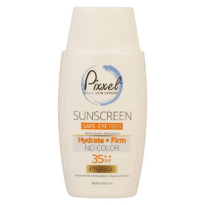 کرم ضد آفتاب بدون رنگ پیکسل SPF35 ‌مدل Physical مناسب انواع پوست‌ حجم 50 میلی‌لیتر
