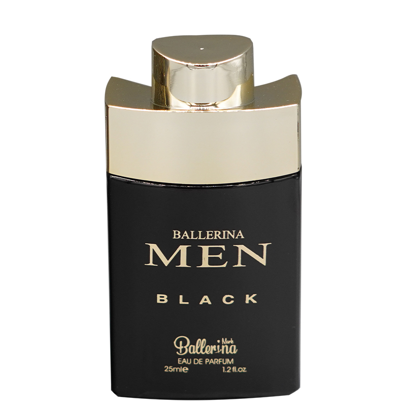عطر جیبی مردانه بالرینا مدل MEN BLACK با رایحه گرم حجم 25 میلی‌لیتر
