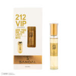 عطر جیبی زنانه صندل مدل 212 VIP WOMEN با رایحه شیرین و گرم حجم 25 میلی‌لیتر
