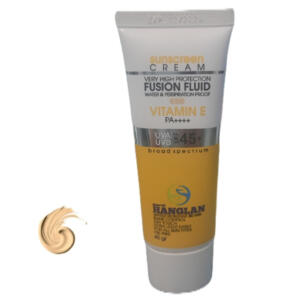 کرم ضدافتاب رنگی صورت جي پو اويل هانگلن SPF 45 مدل  Broad spectrum ‌محافظ PA++++,UVA/UVB مناسب برای انواع پوست حجم 45 میلی‌لیتر