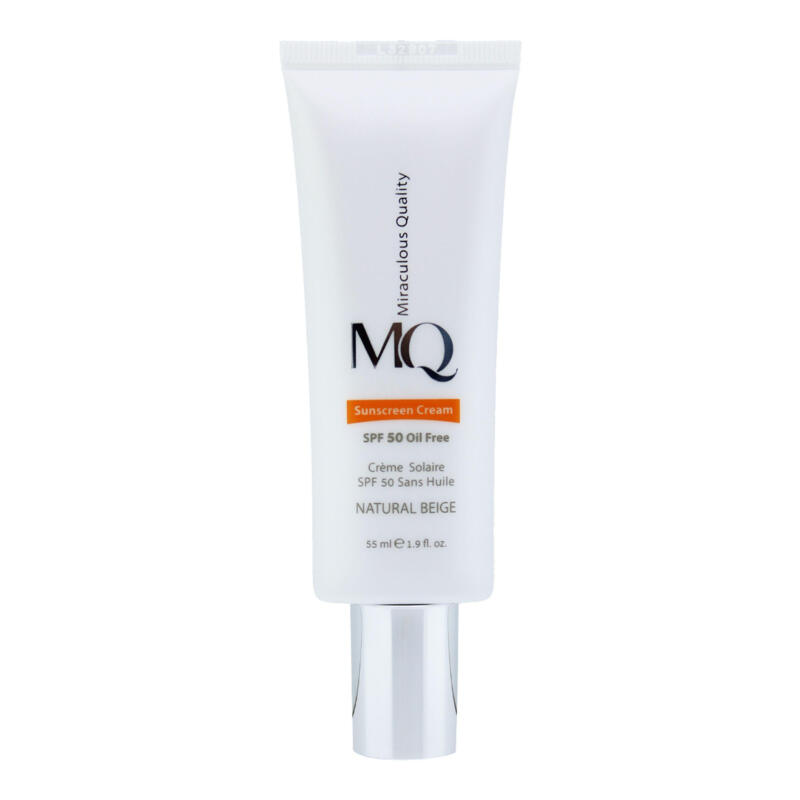کرم ضدآفتاب رنگی ام کیو مدل NATURAL BEIGE، حجم 55 میلی‌لیتر