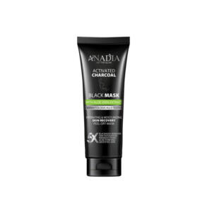 ماسک صورت زغال فعال انادیا مدل بلک حجم 100 میلی‌لیتر، لایه‌بردار، مرطوب‌کننده، ترمیم‌کننده، آبرسان، مناسب انواع پوست