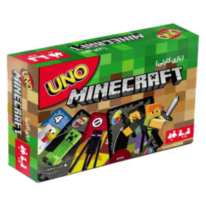 بازی فکری کارتی UNO MINECRAFT مناسب 7 سال به بالا، 2 تا 10 نفر، 112 کارت مقوایی، تاکتیک جمع‌آوری امتیاز، مدت بازی کمتر از یک ساعت، درجه سختی متوسط