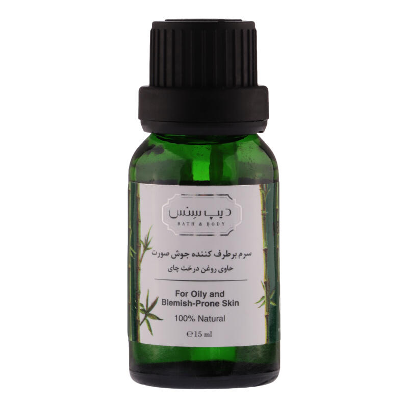 سرم ضد جوش دیپ سنس مدل TEA TREE مناسب برای پوست های مختلط و چرب حجم 15 میلی لیتر