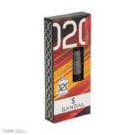 عطر جیبی مردانه صندل مدل مولکول با رایحه معتدل حجم ۲۵ میلی‌لیتر