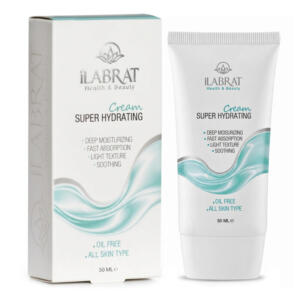 کرم آبرسان دست، صورت، گردن ایلابرت مدل Super Hydrating مناسب برای انواع پوست حجم 50 میلی‌لیتر