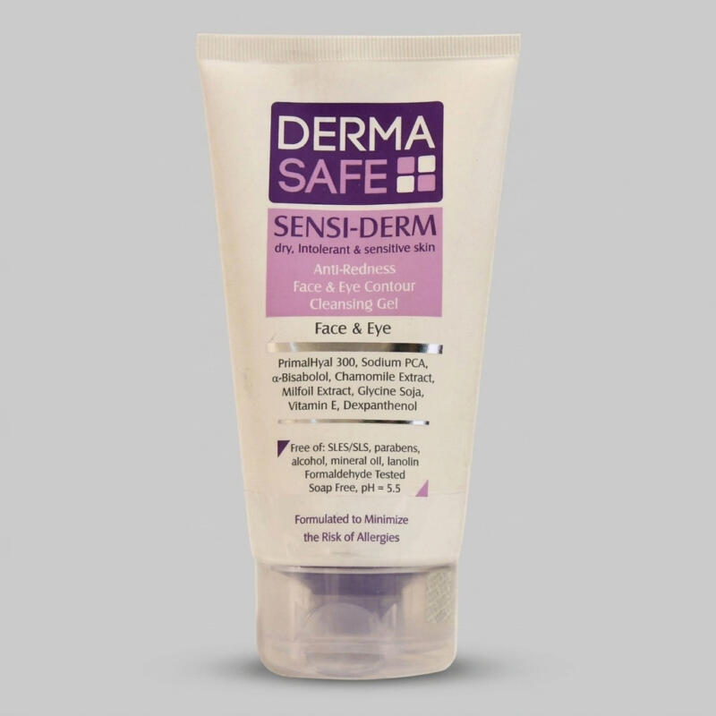 ژل شست و شوی صورت درماسیف مدل Sensiderm حجم ۱۵۰ میلی لیتر