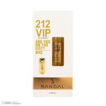 عطر جیبی زنانه صندل مدل 212 VIP WOMEN با رایحه شیرین و گرم حجم 25 میلی‌لیتر
