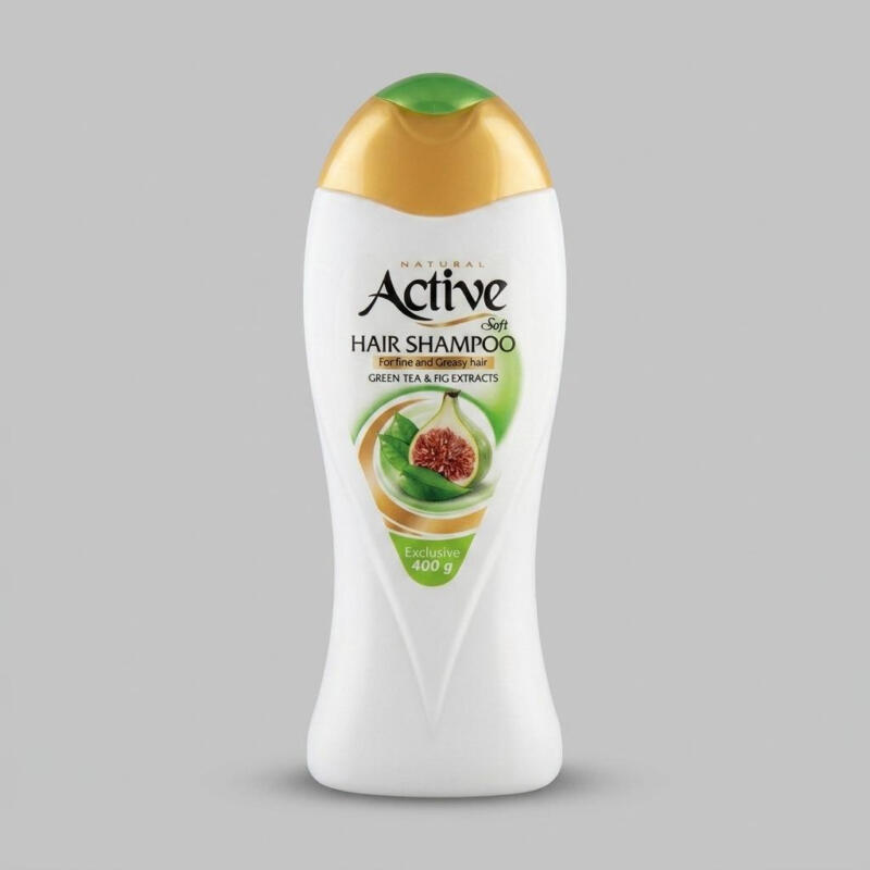 شامپو مو اکتیو مدل Fig Extract حجم 400 میلی‌لیتر، حاوی عصاره انجیر، مناسب موهای چرب و نازک، تنظیم غدد چربی، جلوگیری از ریزش مو، رفع التهاب و خارش پوست سر، براق‌کننده و حجیم‌کننده مو