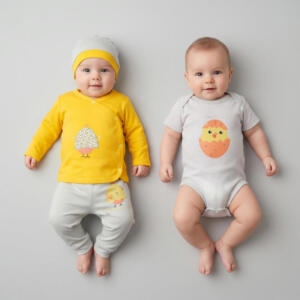 ست 4 تکه لباس نوزادی مدل egg