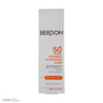 فلوئید ضد آفتاب بدون رنگ صورت بردون spf50 مدل Broad Spectrum محافظ UVA،UVB مناسب پوست‌های چرب و آکنه‌دار حجم 50 میلی لیتر