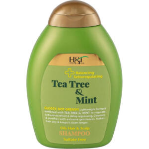 شامپو مو هرباتک مدل Tea Tree & Mint مناسب برای چرب حجم 385 میلی لیتر