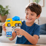 حباب ساز مدل تفنگی چراغدار طرح کامیون میکسر کد BUBBLE GUN TRUCK TRB