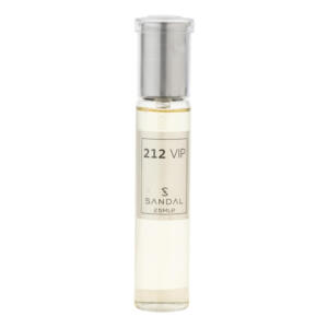 عطر جیبی مردانه صندل مدل 212vip با رایحه تند و خنک حجم 25 میلیلیتر
