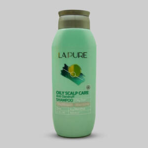 شامپو ضد شوره موی چرب و معمولی لپیور مدل zedeshore-greasy حجم 325 میلی‌لیتر، تنظیم کننده چربی، ضد خارش، لایه‌بردار، حاوی عصاره نمک دریایی، خاک رس سیاه، زینک و منتول