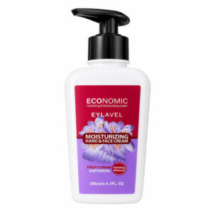 کرم مرطوبکننده دست، صورت، بدن ایلاول مدل زعفران مناسب برای انواع پوست، معمولی حجم 200 میلیلیتر
