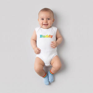 بادی بدون آستین نوزادی نیل کوک مدل حلقه ای Buddy