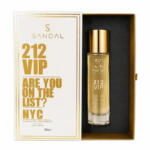 عطر جیبی مردانه صندل مدل 212vip حجم 33 میلی لیتر