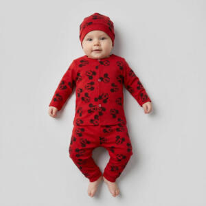 ست 3 تکه لباس نوزادی مدل موش کوچولو R
