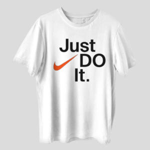 تی شرت آستین کوتاه مردانه مدل ساده فقط انجامش بده just di it کد mo220