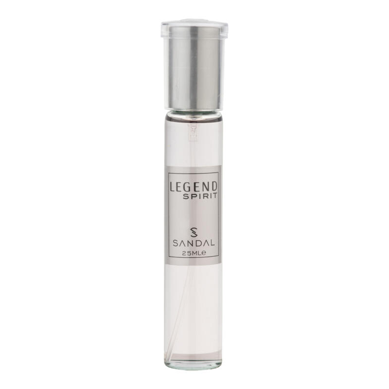 عطر جیبی مردانه صندل مدل LEGEND SPIRIT با رایحه شیرین و تند حجم 25 میلی‌لیتر