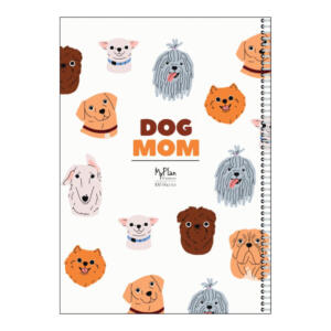 دفتر مشق 50 برگ مای پلن طرح Dog Mom مدل صفحات شماره دار کد F2101