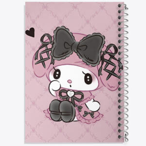 دفتر شطرنجی 50 برگ خندالو طرح مای ملودی (My Melody) کد N8968