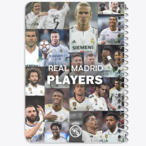 دفتر یادداشت 50 برگ خندالو طرح بازیکن های رئال مادرید (Real Madrid) کد N9172