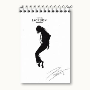 دفتر یادداشت 50 برگ خندالو مدل مایکل جکسون (Michael Jackson) کد F1142