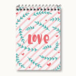 دفتر یادداشت 50 برگ خندالو مدل Love کد N263