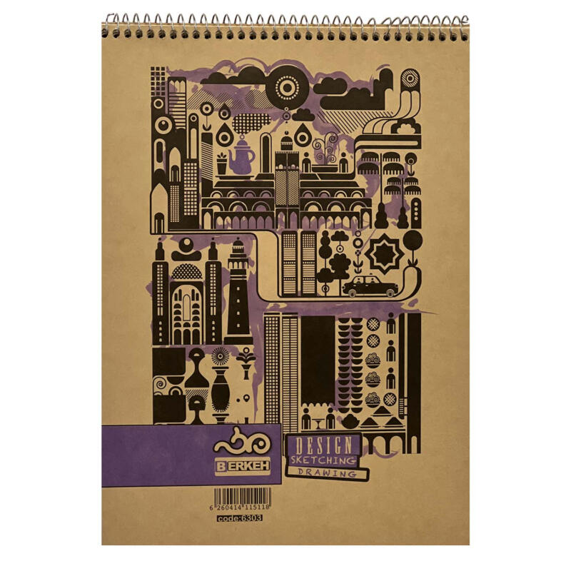 دفتر طراحی 60 برگ برکه سایز A4 کد 6303