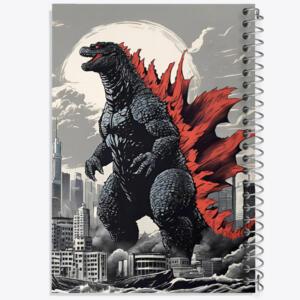 دفتر نقاشی 50 برگ خندالو طرح فیلم گودزیلا (Movie Godzilla) کد N8025