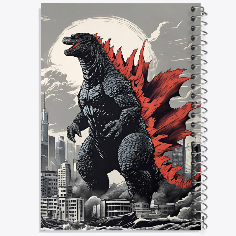دفتر نقاشی 50 برگ خندالو طرح فیلم گودزیلا (Movie Godzilla) کد N8025