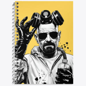 دفتر زبان 50 برگ خندالو مدل دو خط طرح بریکینگ بد (Breaking Bad) کد N4972
