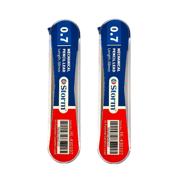 نوک مداد نوکی 0.7 میلی متری استورم مدل HL-430107 بسته ۲ عددی