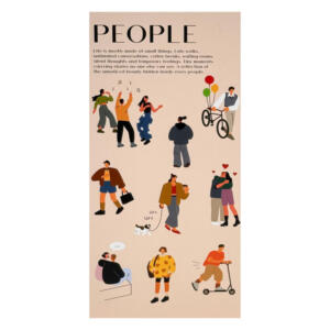 دفتر یادداشت 90 برگ همین مدل PEOPLE