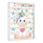 دفتر مشق 80 برگ آلما طرح UNICORN مدل طلقی کد 7820