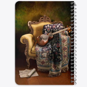 دفتر یادداشت 50 برگ خندالو طرح سه تار کد F692