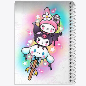 دفتر مشق 100 برگ خندالو طرح کرومی (Kuromi) کد N4513